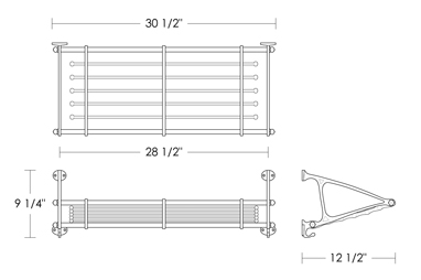 Train Rack Slanted Shelf